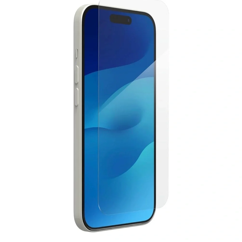 Premium Silver Smartphone with Screen Protector for IPhone 15